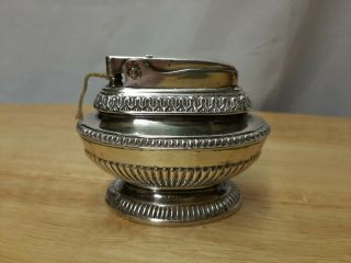 Ronson Queen Anne Silver Plate Table Lighter