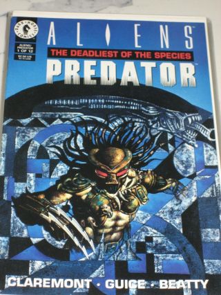 Aliens Predator The Deadliest Of The Species Comic Series 1 Thru 12 Complete