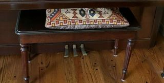 Vintage Antique Wurlitzer Walnut Wood Piano Bench W Storage