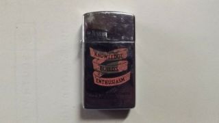 Vintage Zippo Lighter Mini Advertisement Friden Educational Center N Y