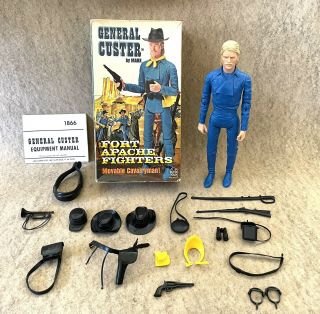 Marx Johnny West General Custer Box Complete Set Vintage