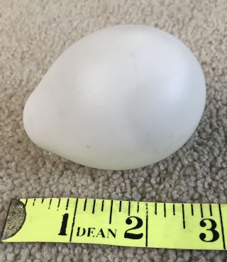 1 Vintage Antique Hand Blown Milk Glass Nesting Egg 2 1/2”