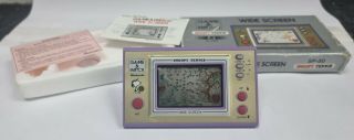 Vintage Boxed Nintendo Game & Watch Snoopy Tennis Widescreen Sp - 30 1982