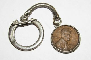 1957 One Cent Never Spent To Repair Your Zippo Lighter Lucky Penny Keychain