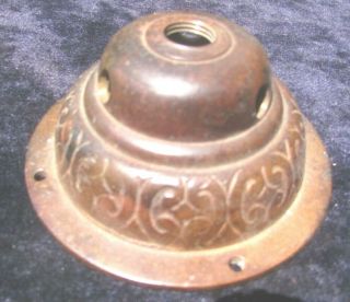 Antique Bronze Tiffany Handel Lamp Base Chandelier Art Crafts Era Light Fixture