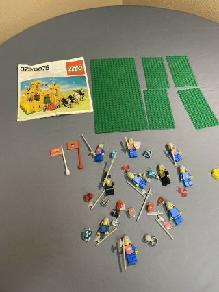 Vintage 1981 Lego Classic Yellow Castle 375/6075 - Parts And Instructions