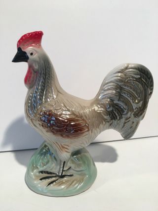 7 " Ceramic Chicken Bird Pottery Figurine Made In Brazil Farmhouse Decor