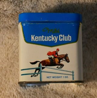 Kentucky Club General Cigar & Tobacco 1 Oz Advertising Tin