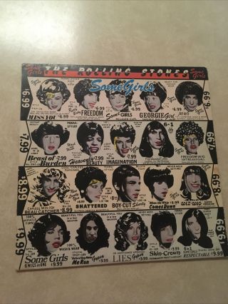 Rolling Stones Some Girls Coc - 39108 First Press Uncensored 1978 Lp Vinyl Record