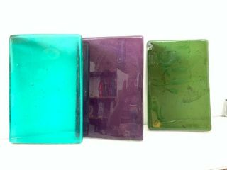 Aqua 8 X 12 Cast Dalle De Verre For Josh Vintage Glass Slab Glass Supplies