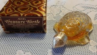 Vintage Avon Occur Sea Horse Miniature & Sweet Honesty Treasure Turtle Cologne 3