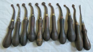 11 Leatherworking Tools C.  S.  Osborne,  Gomph Old Vtg Antique