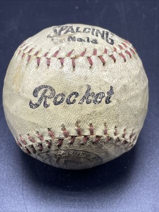 Rare Antique Vintage Spalding No.  13 Rocket Baseball Collectible Made In Usa