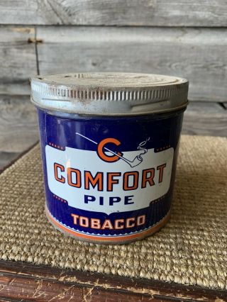 Vintage Comfort Pipe Tobacco Tin B.  Houde & Grothe Tobacco