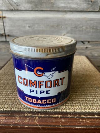 Vintage Comfort Pipe Tobacco Tin B.  Houde & Grothe Tobacco 3