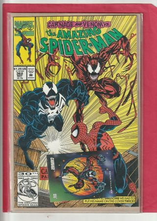 1992 Marvel The Spider - Man 362 Carnage/venom Never Open Never Read N.  M