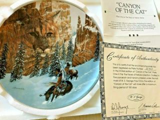 Bradford Exchange The Faces Of Nature Plate 1 Canyon Of The Cat