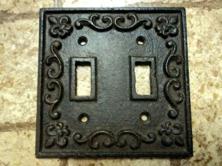 Vintage Metal Light Switch Covers.  Set of 3. 2