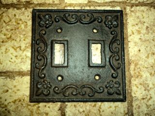 Vintage Metal Light Switch Covers.  Set of 3. 3