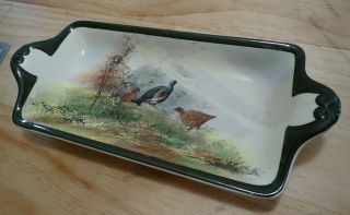 Rare Grouse Royal Doulton China Sandwich Tray - Vintage Plate