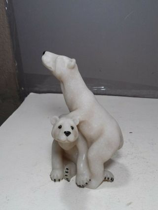 Vintage Quarry Critters Polar Bears Peter & Polly Second Nature Design - 2000