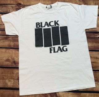 Vtg Black Flag 1985 Sst Records Hardcore Punk Band Concert Shirt Men 