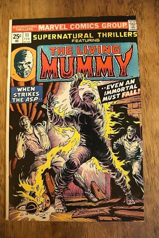 Supernatural Thrillers 11 The Living Mummy Very High Grade/mn Pages Ow To White