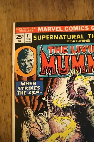 SUPERNATURAL THRILLERS 11 THE LIVING MUMMY VERY HIGH GRADE/MN PAGES OW TO WHITE 2