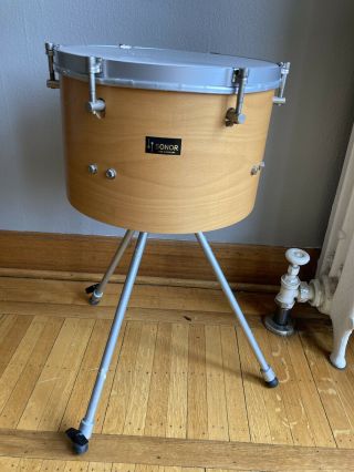 Vintage Sonor Timpani Tom Drum 13 " With Legs Roto Tom Action Made In Germany