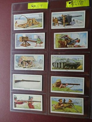 Past & Present Weapons Of War Issued 1938 By Teofani Set 24