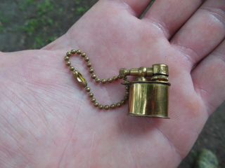 Vintage Japan Gold Mini Small Keychain Lighter