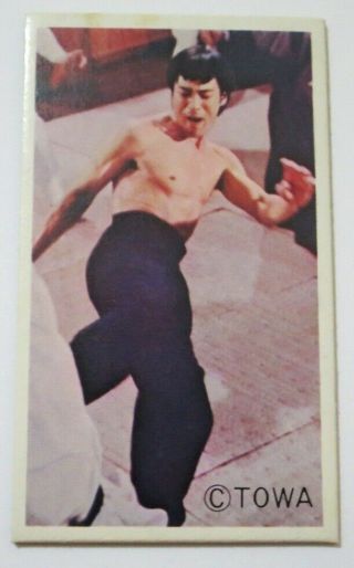 Bruce Lee 1974 Amada Towa Enter The Dragon Card 32121 Vintage Japan Menko