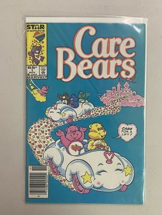 Care Bears 1985 Series Star Comics Marvel 1 Newsstand Cover Crease
