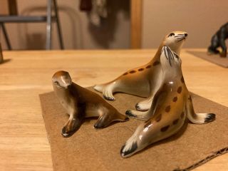 Miniature - Porcelain Figurines - Seal Family