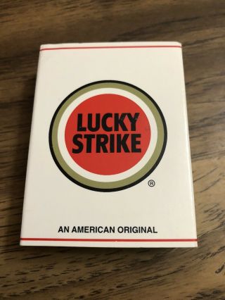 Zippo Lighter Lucky Strikes Cigarettes Box & Paperwork Only