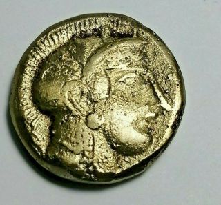 Ancient Greek Athens Attica Owl Silver Ar Tetradrachm Coin 13.  5g