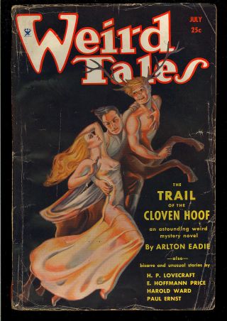Weird Tales Vol.  24 1 Margaret Brundage Cover Art Vintage Pulp July 1934 Vg -