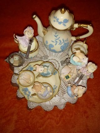 Vintage Enesco Mice “tea For Two” Small World Of Music Box.