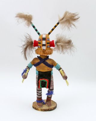Vintage Hand Carved 9.  5 " Hopi Kachina Doll Signed By Phillip Jackson