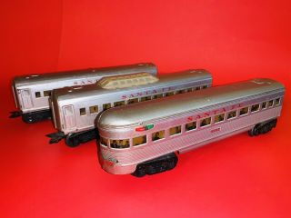 Vintage Marx El Capitan Santa Fe Train & Carriages With Passenger Images O Gauge
