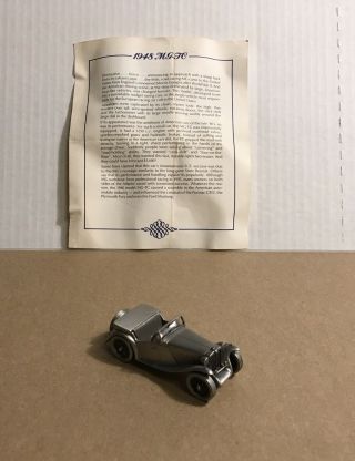 Danbury 1948 Mg Tc Pewter Car 3 " With Out Box.