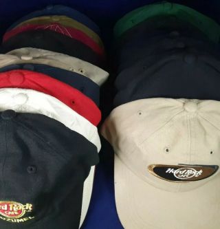 18 Different Vtg Hard Rock Cafe Hats From Various Countries Collectable Apparel