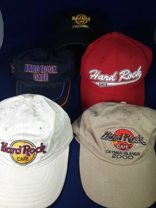 18 Different VTG Hard Rock Cafe Hats From Various Countries Collectable Apparel 2