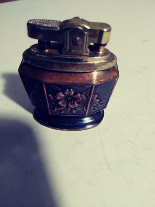 Vintage (small) Copper With Floral Design Cigarette Lighter
