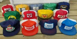 Vtg K Brand Swingster Snapback Mesh Trucker Farmer 13 Hats Bills