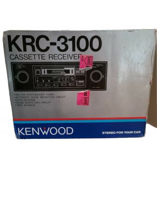 Kenwood Krc - 3100 Vintage Car Stereo,  Never Instal,  Only Opened Box For Pictures