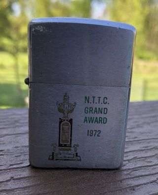 1972 Zippo Lighter Robertson Tank Lines,  Inc Nttc Grand Award 1972