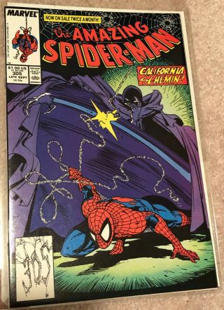 The Spider - Man 305 (1988,  Marvel) Signed By Todd Mcfarlane