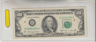1990 (b) $100 One Hundred Dollar Bill Federal Reserve Note York Vintage