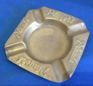 1 Small Solid Brass Vintage Players Please Cigarette Advertising Ash Tray